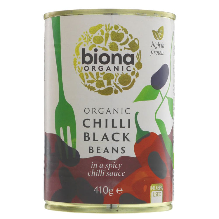 Chilli Black Beans - Organic 400g