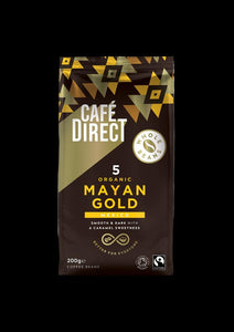 CafeDirect FT Whole Bean Mayan Gold Organic Coffee 200g - Kindly of Brighton