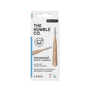 The Humble Co Inter Dental Brush size 3 - Blue 6 Pack - Kindly of Brighton