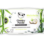 100% Bamboo Cleansing Facial Wipes Coconut Scented 25 Wipes