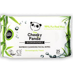 100% Bamboo Facial Cleansing Wipes Unscented 25 Wipes