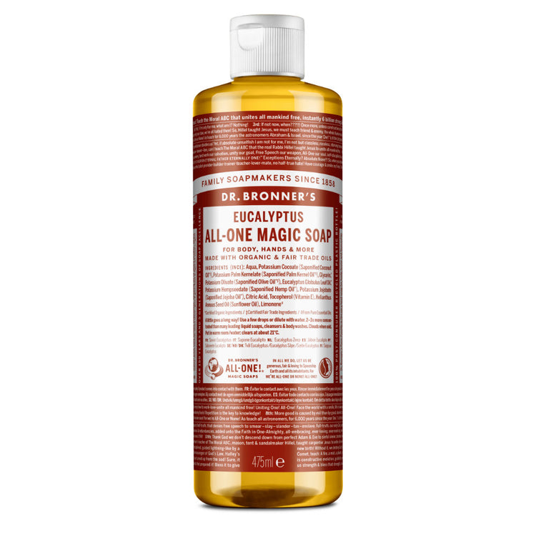 Eucalyptus All-One Magic Soap 475ml Organic Dr Bronners - Kindly of Brighton
