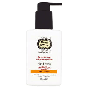 Organic Sweet Orange & Rose Geranium Hand Wash 250ml - Kindly of Brighton