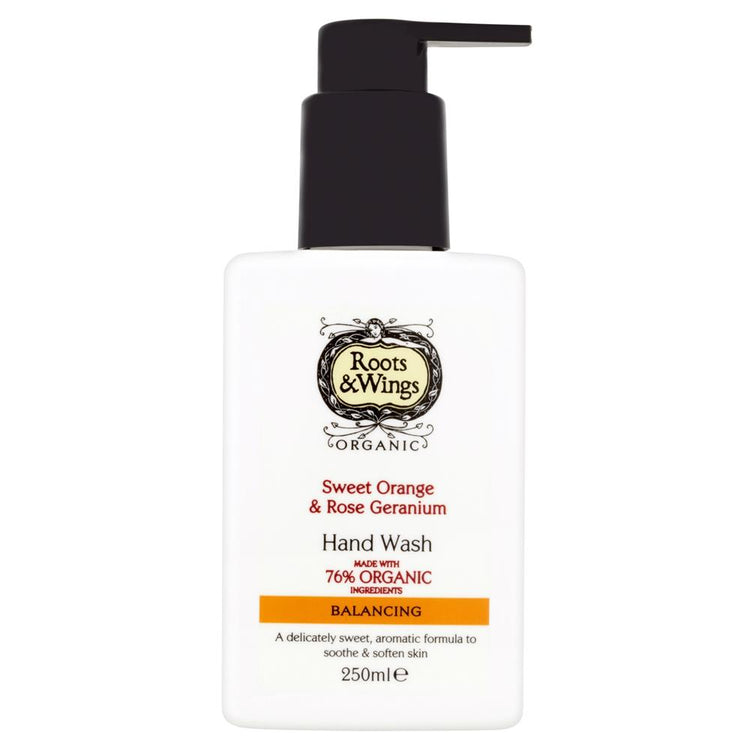 Organic Sweet Orange & Rose Geranium Hand Wash 250ml - Kindly of Brighton