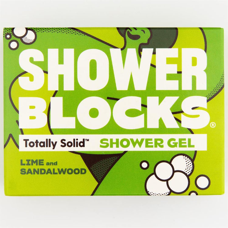 Shower Blocks Solid Shower Gel in Lime & Sandalwood 100g - Kindly of Brighton