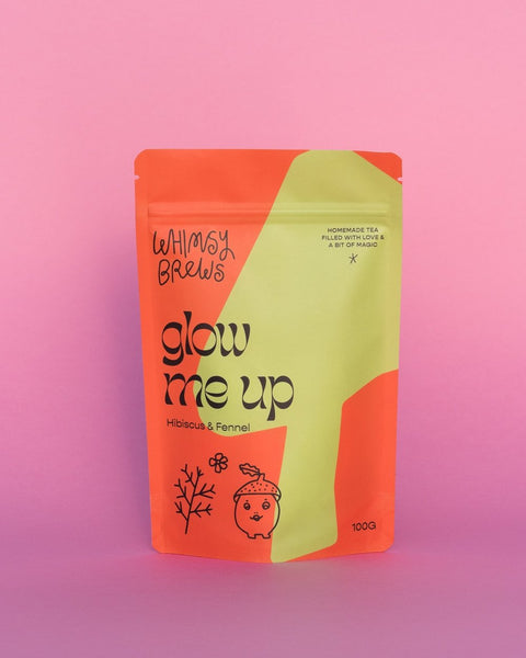 Whimsy Brews Glow Me Up Tea 50g | Kindly of Brighton – KindlyofBrighton