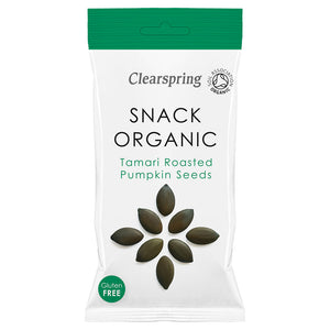 Snack Organic Tamari Roasted Pumpkin Seeds 30g - Kindly of Brighton