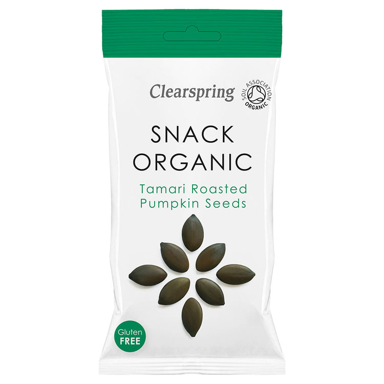 Snack Organic Tamari Roasted Pumpkin Seeds 30g - Kindly of Brighton