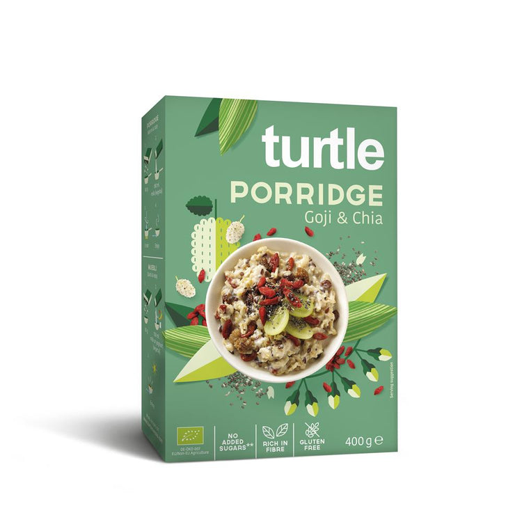 Turtle Porridge Goji & Chia 400g Organic & Gluten Free - Kindly of Brighton