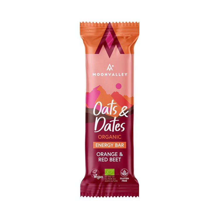 Organic Gluten-free Energy Bar Orange & Red Beets 50g - Kindly of Brighton