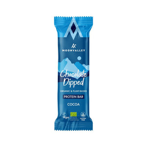 Organic Gluten-free Protein Bar Chocolate-Dipped Cocoa 50g - Kindly of Brighton