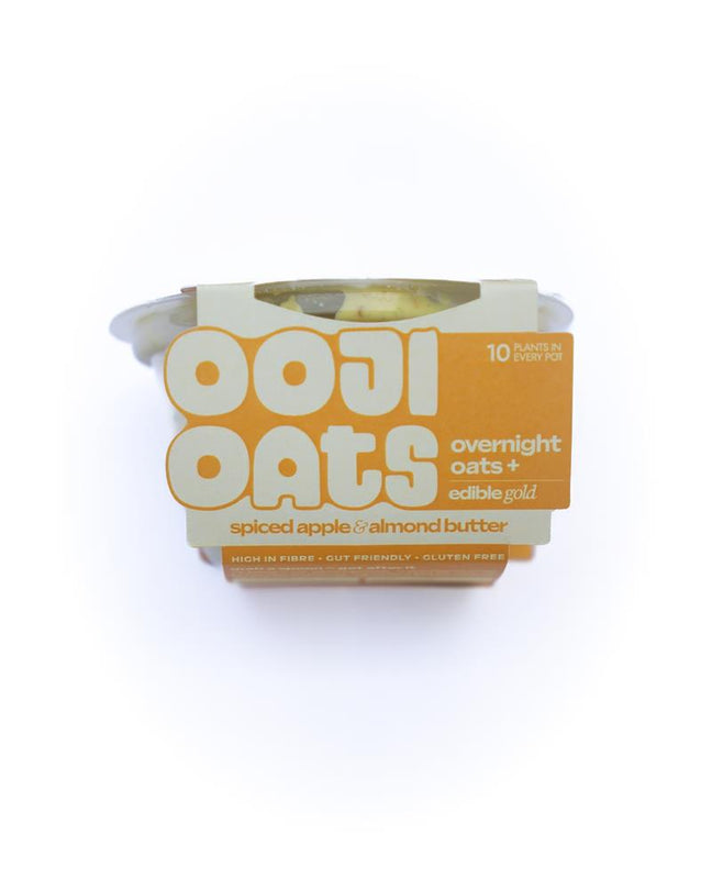 Ooji Apple & Almond Butter Overnight Oats 160g - Kindly of Brighton