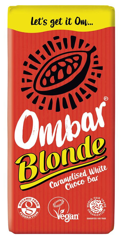 Ombar Blonde Caramelised White Choco Bar 70g