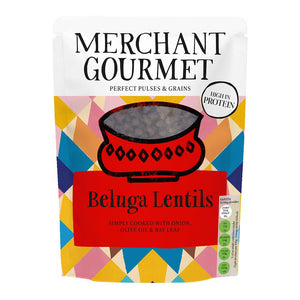 Merchant Gourmet Beluga Lentils Ready to Eat 250g - Kindly of Brighton