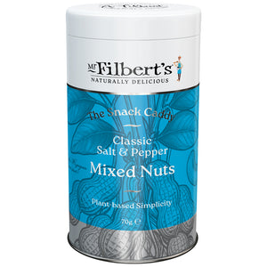 Mr Filberts Classic Salt and Pepper Mixed Nuts Gifting Tin Sm 70g - Kindly of Brighton