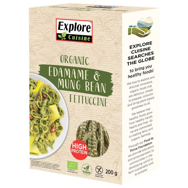 Explore Asian Edamame Mung Fettucci 200G - Sustainable Vegan Groceries Brighton