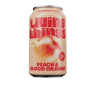 Sparkling Peach And Blood Orange Prebiotic Soda - Sustainable Vegan Groceries Brighton