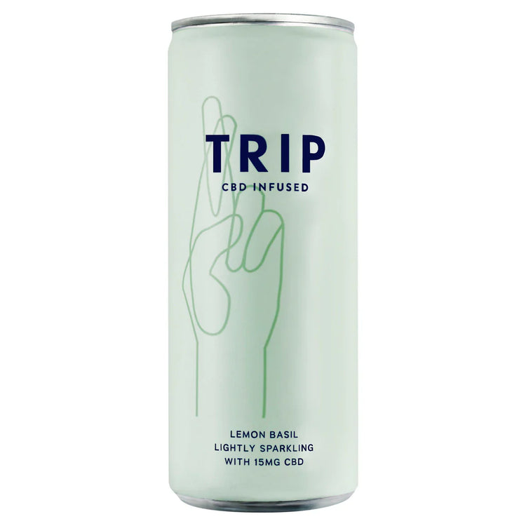 Trip Cbd Infused Drink With Adaptogens - Lemon Basil - Sustainable Vegan Groceries Brighton