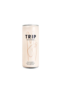 Trip Cbd Infused Drink With Adaptogens - Peach Ginger - Sustainable Vegan Groceries Brighton