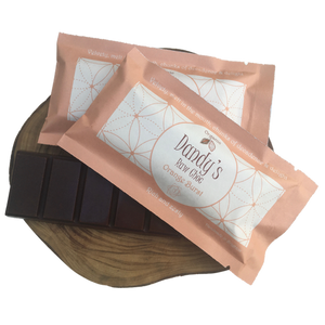 Dandys Orange Burst Raw Choc 52G - Sustainable Vegan Groceries Brighton