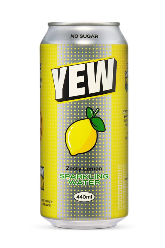 Yew Zesty Lemon Sparkling Water 440Ml - Sustainable Vegan Groceries Brighton