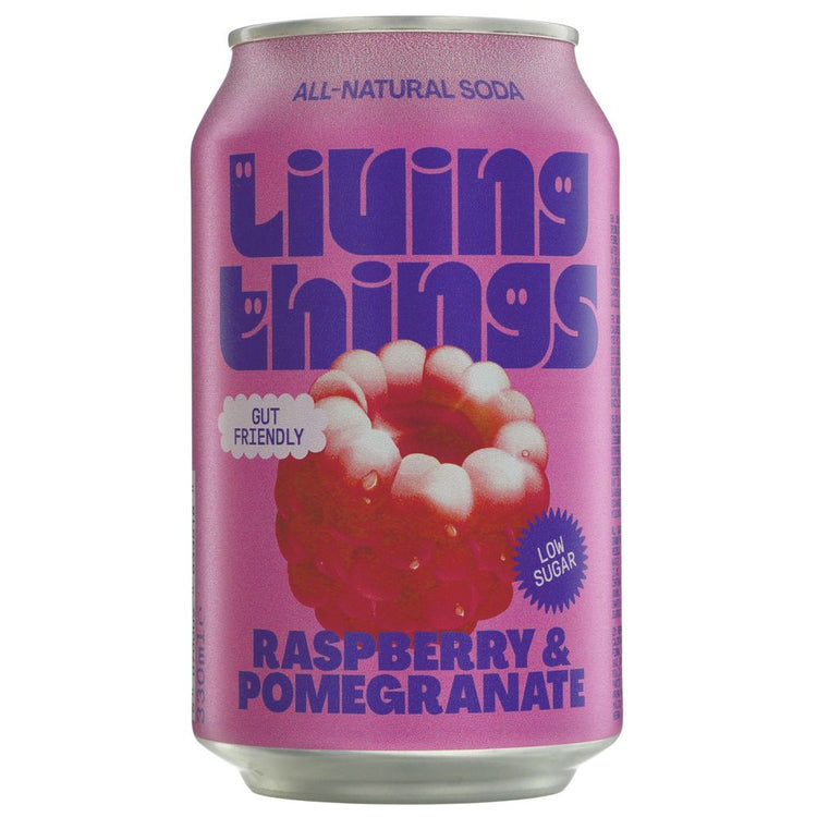 Raspberry & Pomegranate Soda 330Ml - Sustainable Vegan Groceries Brighton