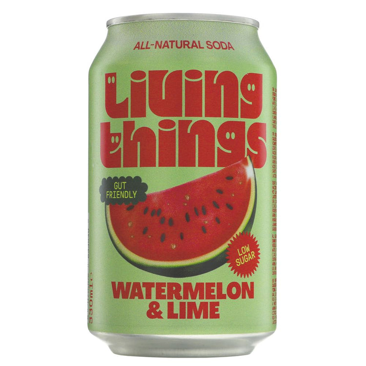 Watermelon & Lime Soda 330Ml - Sustainable Vegan Groceries Brighton
