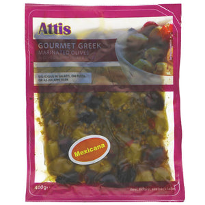 Mexicana - Pitted Green&Black 400G - Sustainable Vegan Groceries Brighton