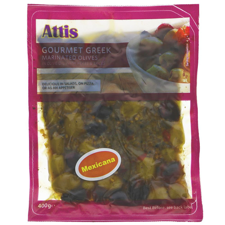 Mexicana - Pitted Green&Black 400G - Sustainable Vegan Groceries Brighton