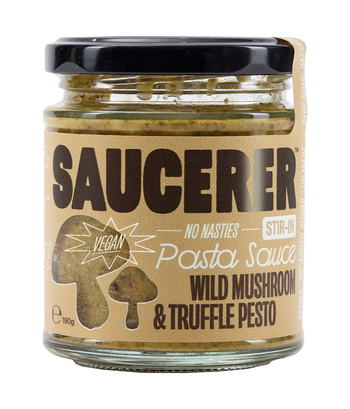 Mushroom & Truffle Stir-In Pasta Sauce 190G - Sustainable Vegan Groceries Brighton