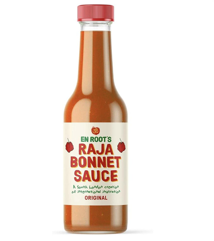 Raja Bonnet Sauce - Og Scotch Bonnet Kesar Mango & Spices 250Ml - Sustainable Vegan Groceries Brighton