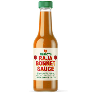 Raja Bonnet Lime & Ginger Kicker Sauce - Fresh Scotch Bonnet Kesa - Sustainable Vegan Groceries Brighton