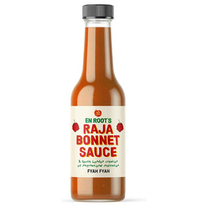 Raja Bonnet Fyah Fyah Sauce - Fresh Scotch Bonnet Kesar Mango & S - Sustainable Vegan Groceries Brighton
