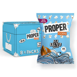 Propercorn Lightly Sea Salted Popcorn 70G - Sustainable Vegan Groceries Brighton