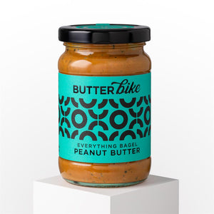 Butter Bike Smoked Everything Bagel Peanut Butter 285G - Sustainable Vegan Groceries Brighton