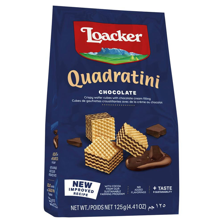 Loacker Chocolate Quadratini 12X125G - Sustainable Vegan Groceries Brighton