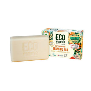 Eco Warrior Orange & Ginger Shampoo Bar - Sustainable Vegan Groceries Brighton