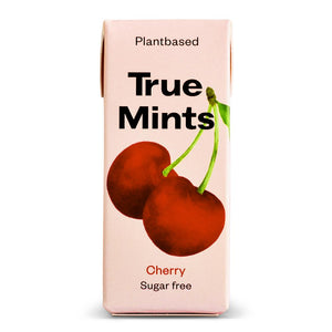 True Mints Cherry Sugar Free 13G - Sustainable Vegan Groceries Brighton