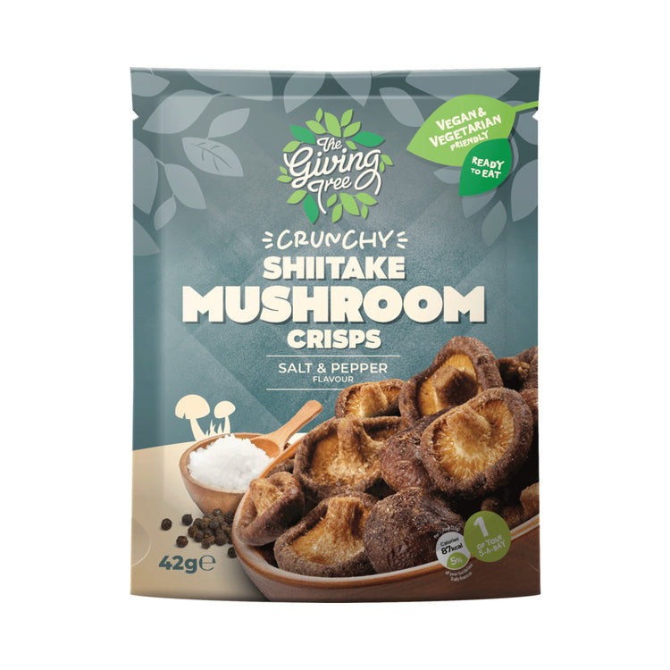 Fried Shitake Mushroom With Salt & Pepper 42G - Sustainable Vegan Groceries Brighton