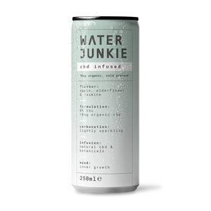 Waterjunkie Cbd Infused Apple Elderflower & Jasmine 250Ml - Sustainable Vegan Groceries Brighton
