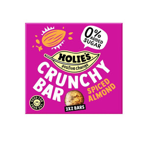 Crunchy Bar Protein Spiced Almond 120G - Sustainable Vegan Groceries Brighton