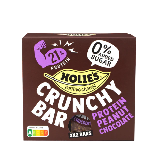 Cruchy Bar Protein Peanut Chocolate 120G - Sustainable Vegan Groceries Brighton