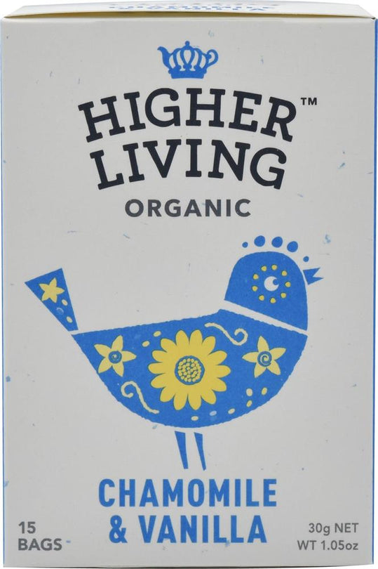 Chamomile & Vanilla Organic Herbal Infusion - 15 Bags - Sustainable Vegan Groceries Brighton