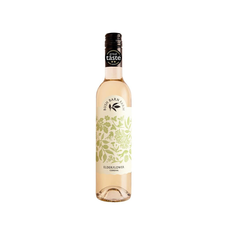 Bush Barn Farm Elderflower Cordial 500Ml - Sustainable Vegan Groceries Brighton