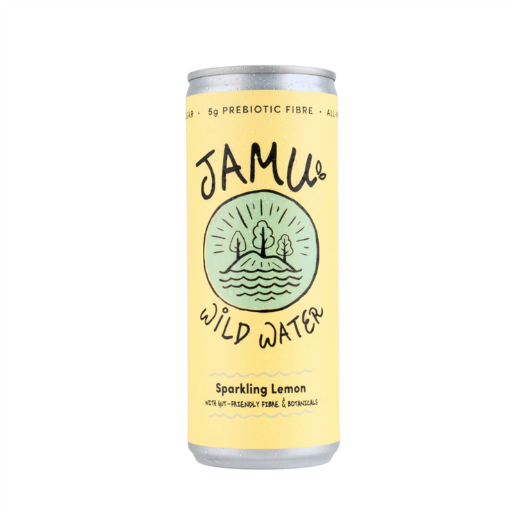 Natural Sparkling Lemon + Gut Friendly Fibre & Botanicals 250Ml - Sustainable Vegan Groceries Brighton