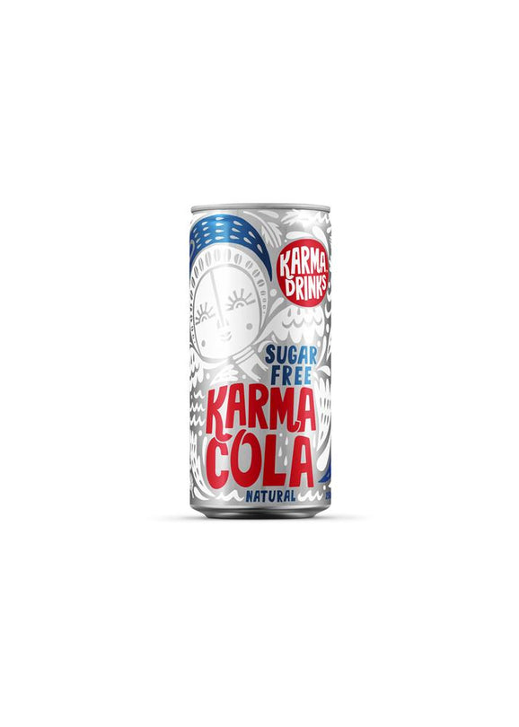 Karma Cola Sugar Free 250Ml Can - Sustainable Vegan Groceries Brighton