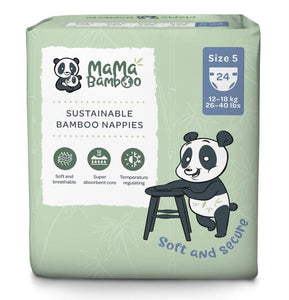 Mama Bamboo Eco Nappies - Size 5 - Sustainable Vegan Groceries Brighton