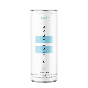 Medahuman Relax Is A Chamomile & Black Tea Flavoured Cbd+ Drink. - Sustainable Vegan Groceries Brighton