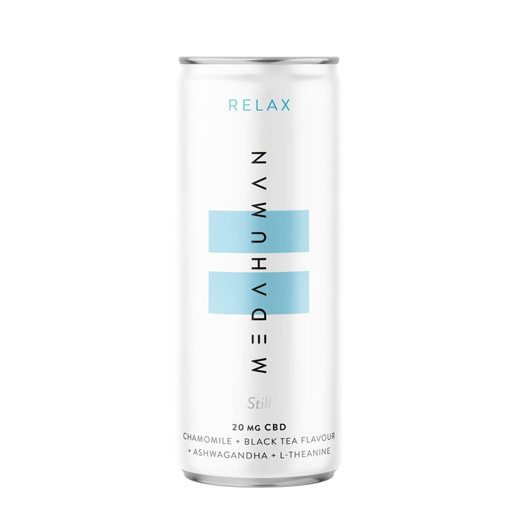 Medahuman Relax Is A Chamomile & Black Tea Flavoured Cbd+ Drink. - Sustainable Vegan Groceries Brighton