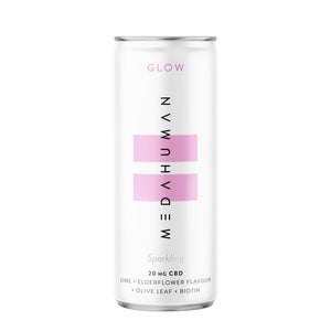 Medahuman Glow Is A Lime And Elderflower Flavoured Cbd+ Drink - Sustainable Vegan Groceries Brighton